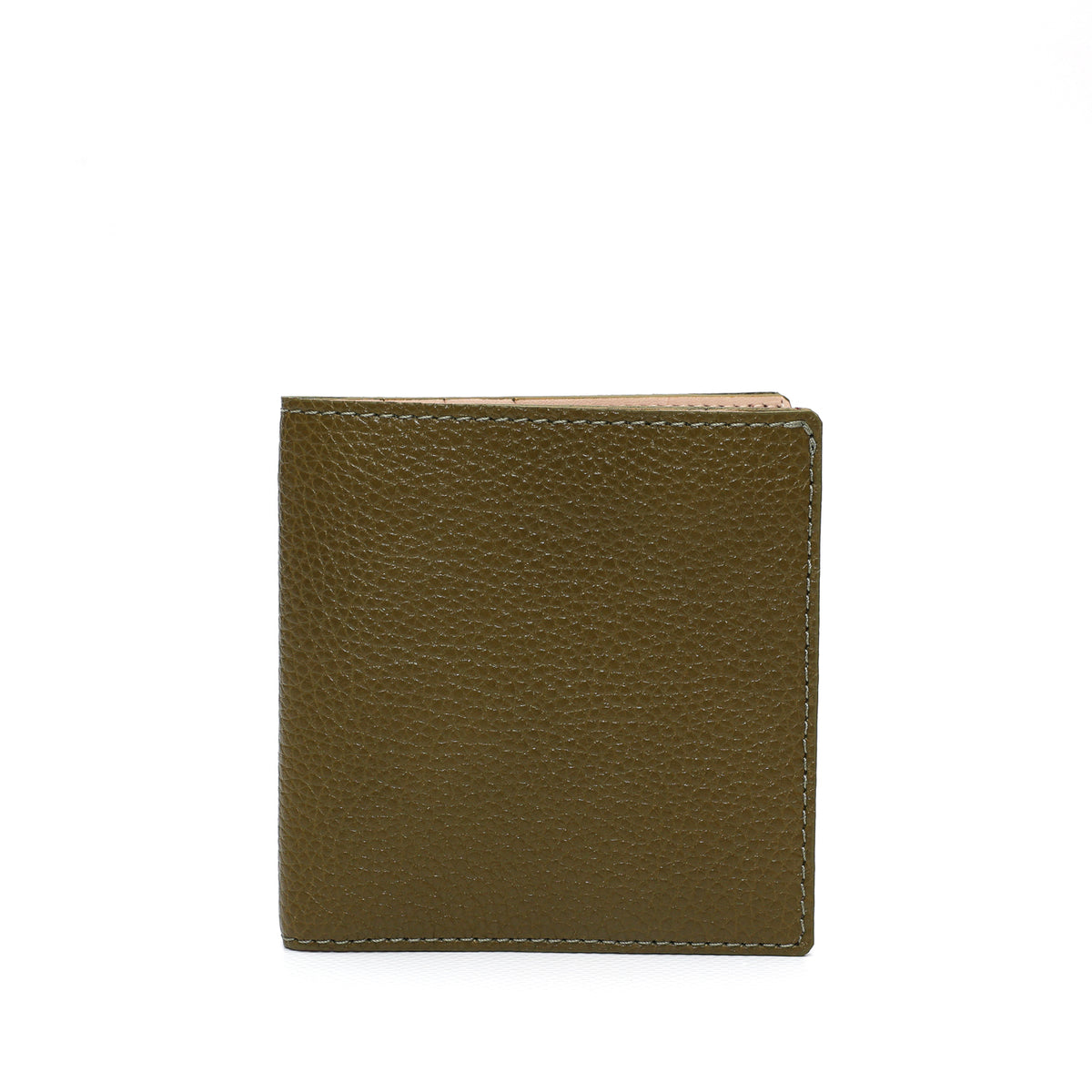 Portafoglio da uomo in pelle martellata verde oliva con spazio per banconote, 6 carte di credito, documenti , prodotto da Pianigiani Bags
