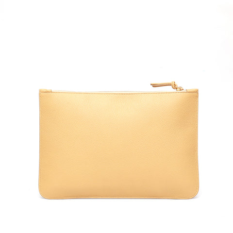 Rose in butter leather with Gold studs
