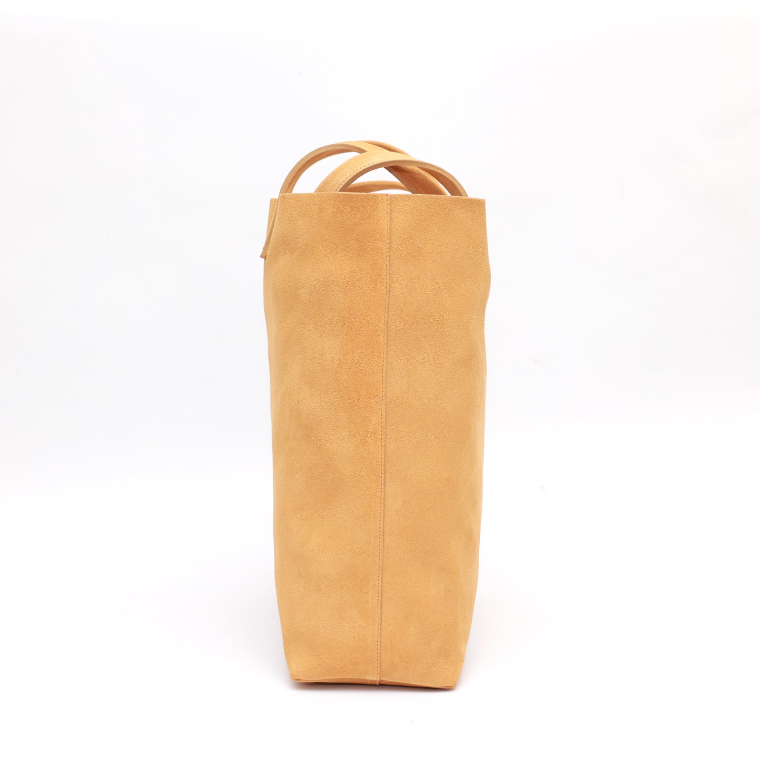 Borsa Soft bag 2.4 in pelle scamosciata beige, si indossa a mano ed ha una tasca interna con zip. Prodotta in Italia da Pianigiani.