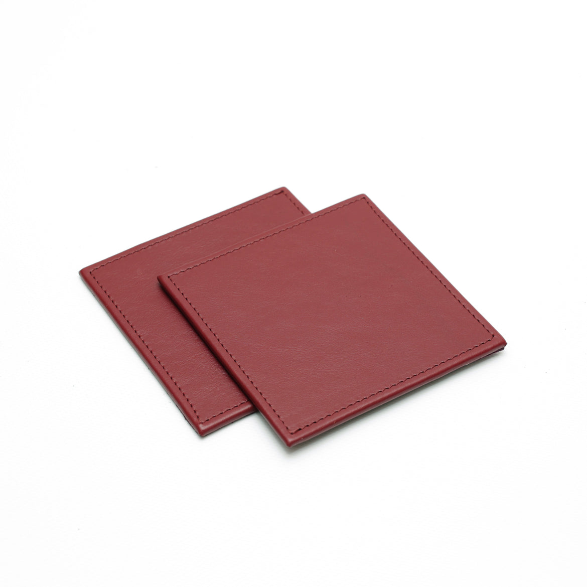 Set Di 6 Sottobicchieri Rotondi In Pelle Nera – Antiscivolo E Lavabili – Made In Germany – Protezione Tavolo Elegante