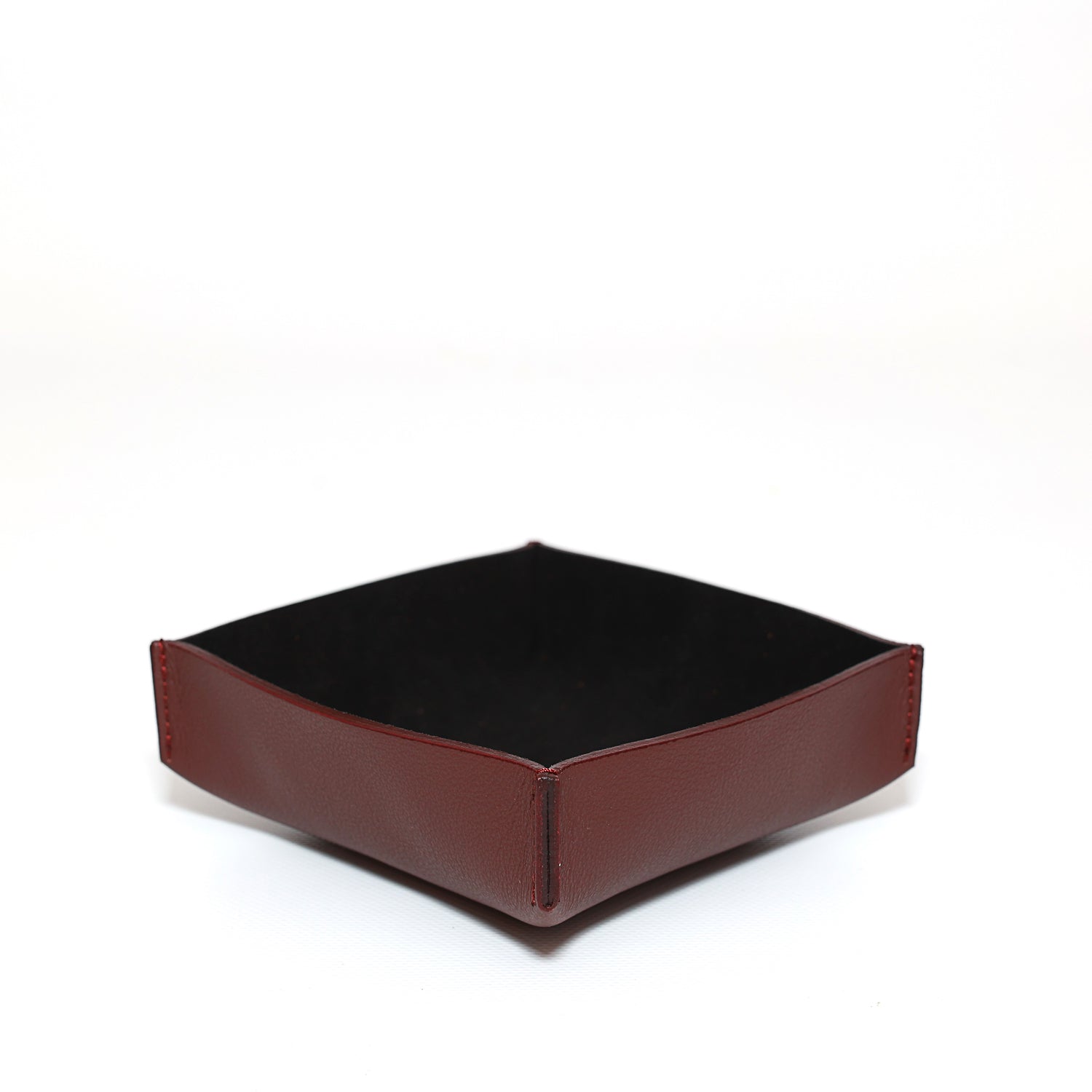 Svuotatasche medio in pelle bordeaux fatto a mano da Pianigiani