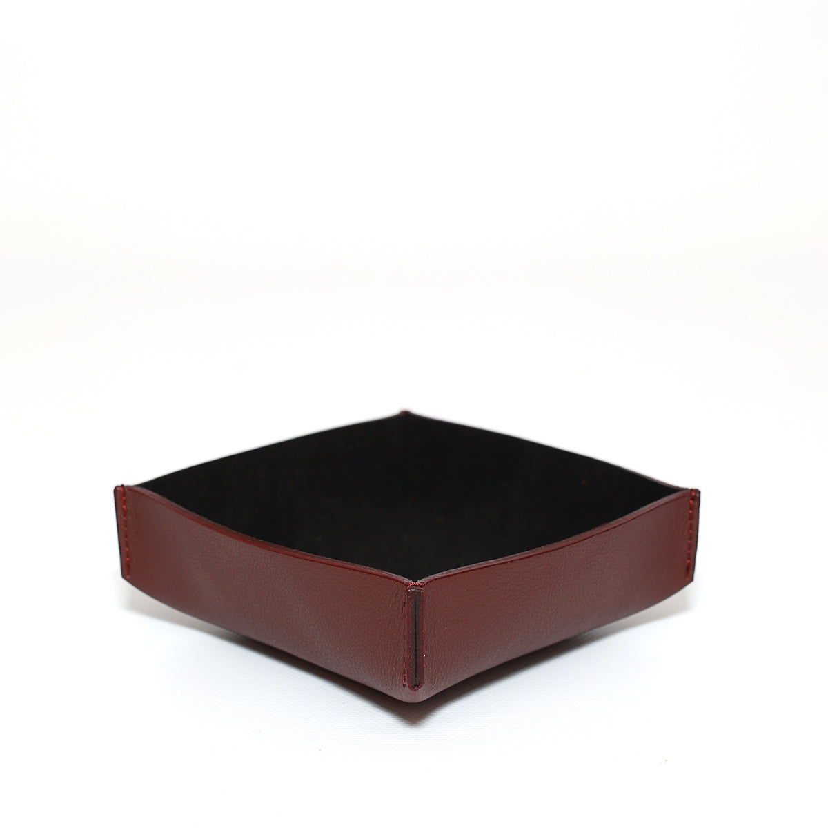 Svuotatasche medio in pelle bordeaux fatto a mano da Pianigiani