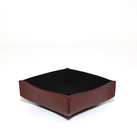 Svuotatasche medio in pelle bordeaux fatto a mano da Pianigiani