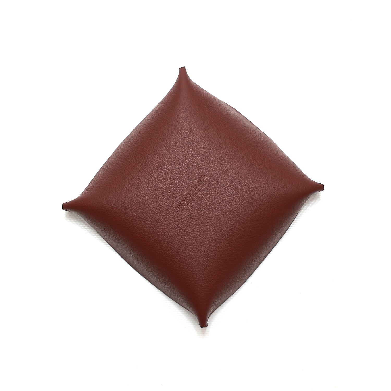 Svuotatasche medio in pelle bordeaux fatto a mano da Pianigiani