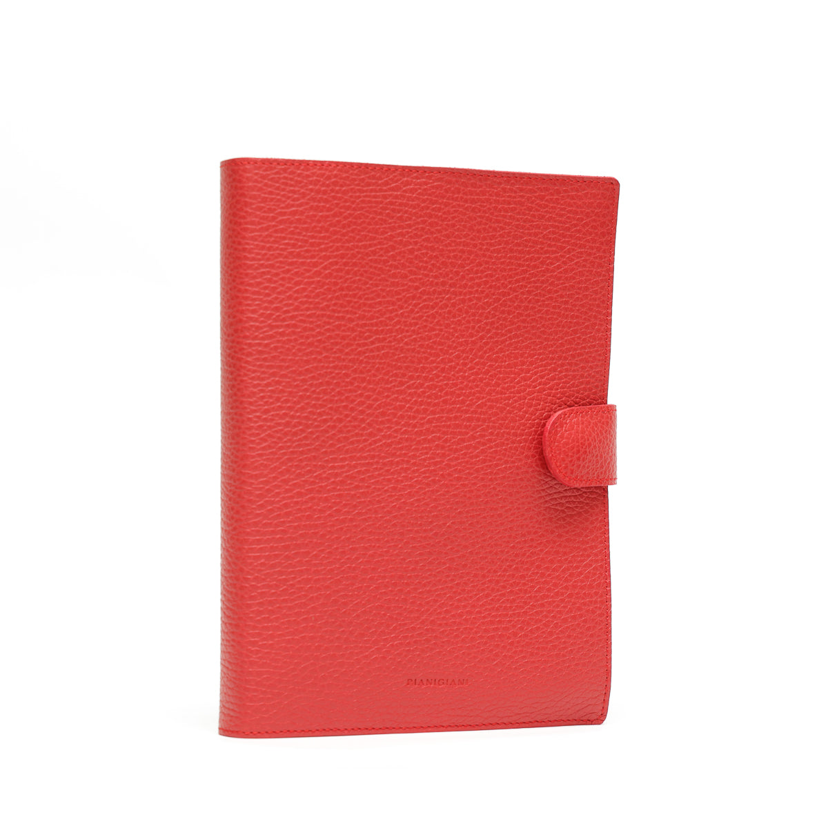 Large Red Agenda - red / pebbled leather