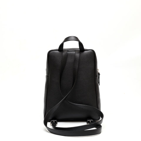 Backpack in Black Leather